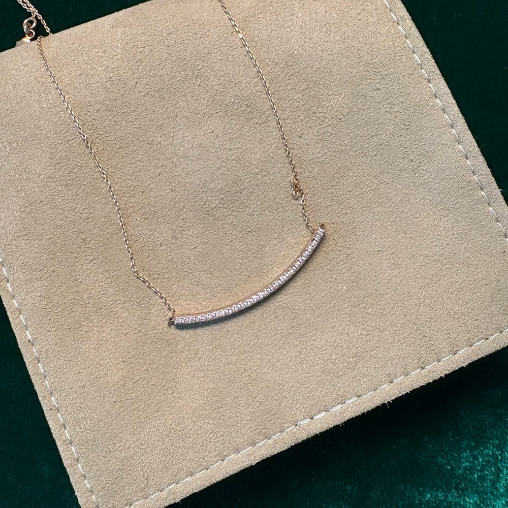 Revolve SHASHI gold-plated necklace with crystal bar